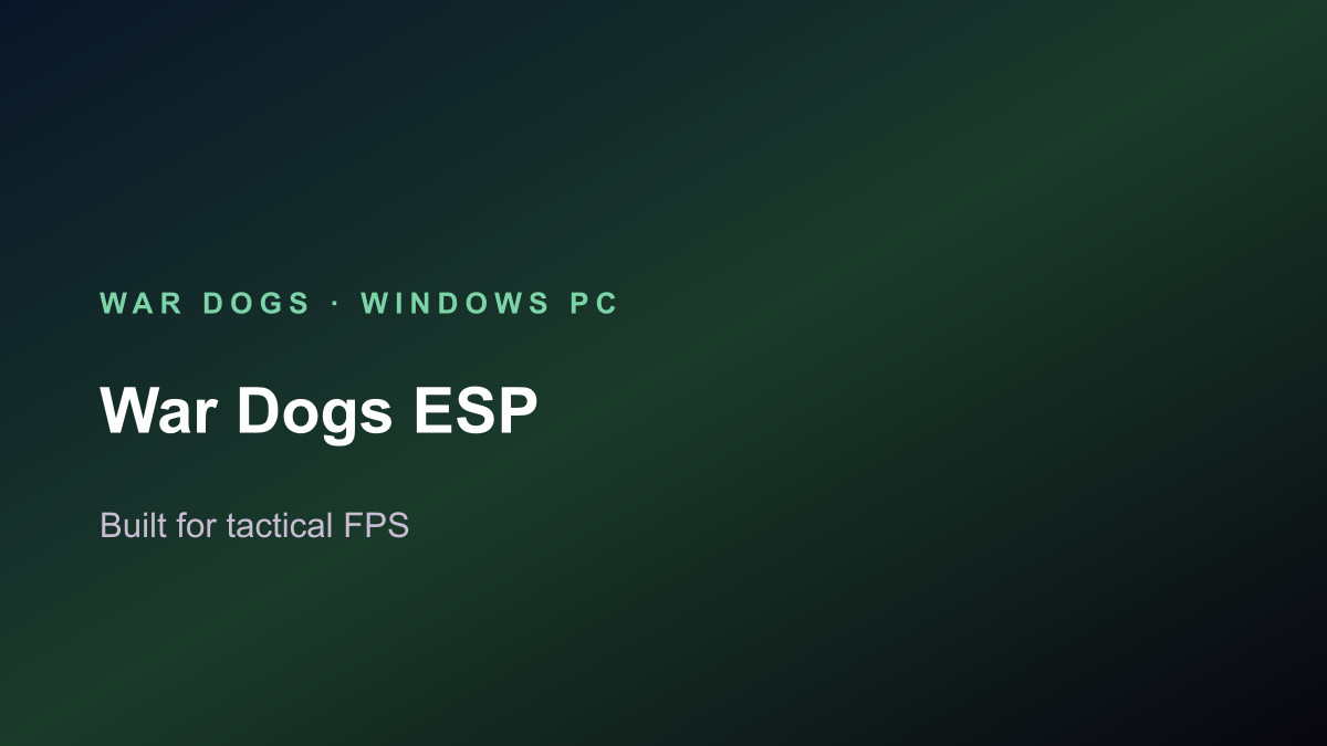 Wardogs soft aim settings on Windows PC